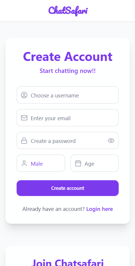 ChatSafari App Screenshot 2